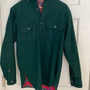 Wool Over Shirt Jacket Johnson Woolen Mills